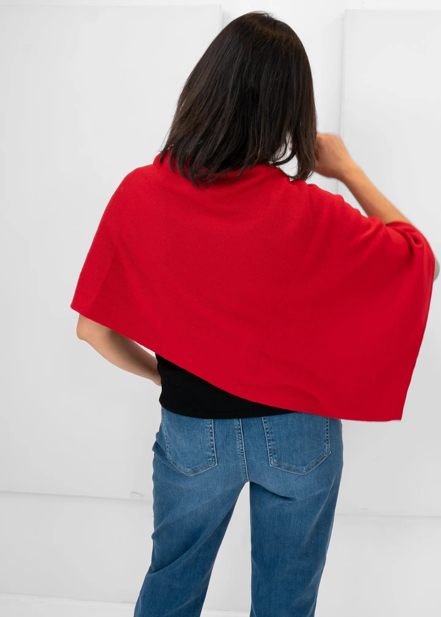 Short Knit PonchoScarvesPosh Boutique