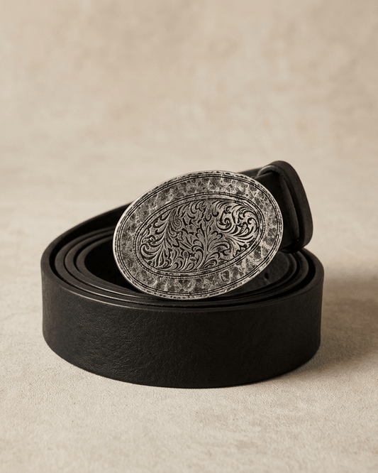 Silver Plate Buckle BeltBeltsPosh Boutique