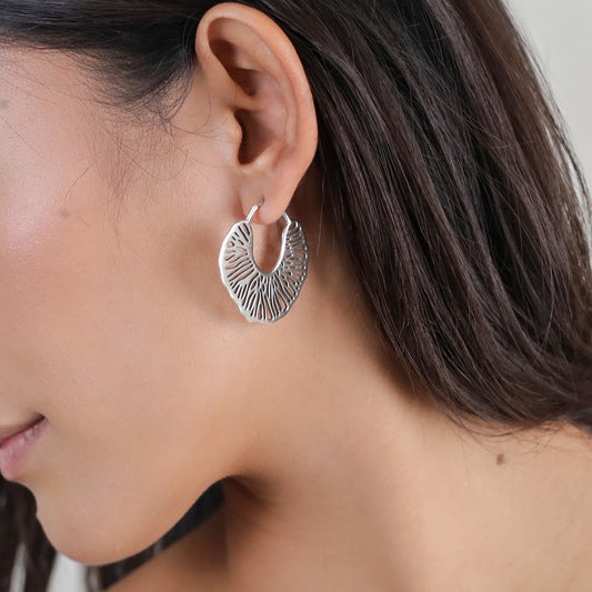 Silver Water Lily EarringsJewelryPosh Boutique