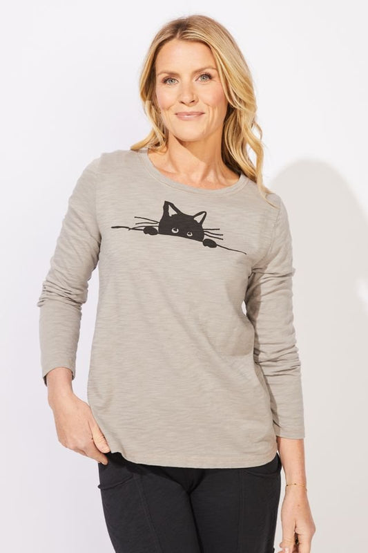 "Sneaky Cat" TeeTopsPosh Boutique