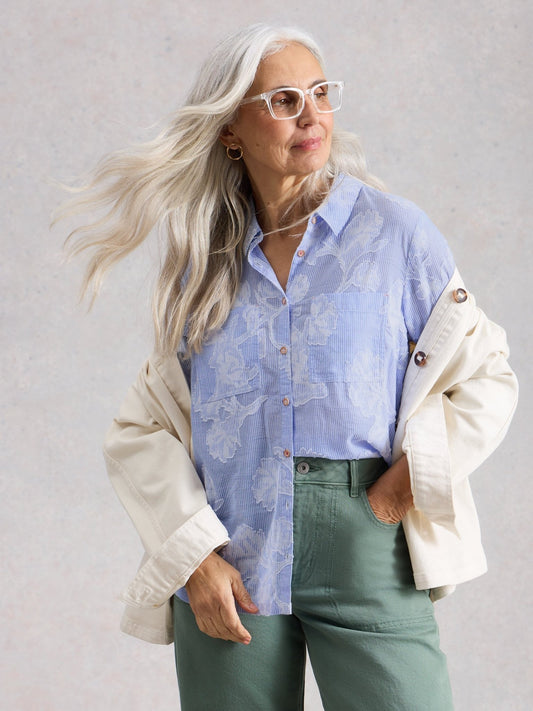 Sophie Jacquard ShirtTopsPosh Boutique