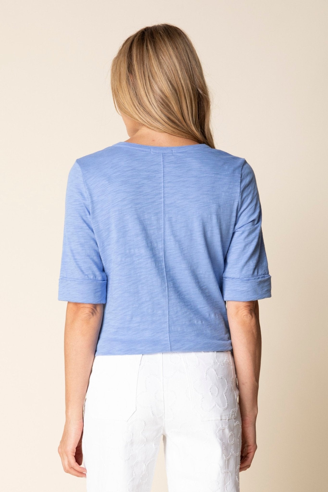 Split Neck TeePosh Boutique