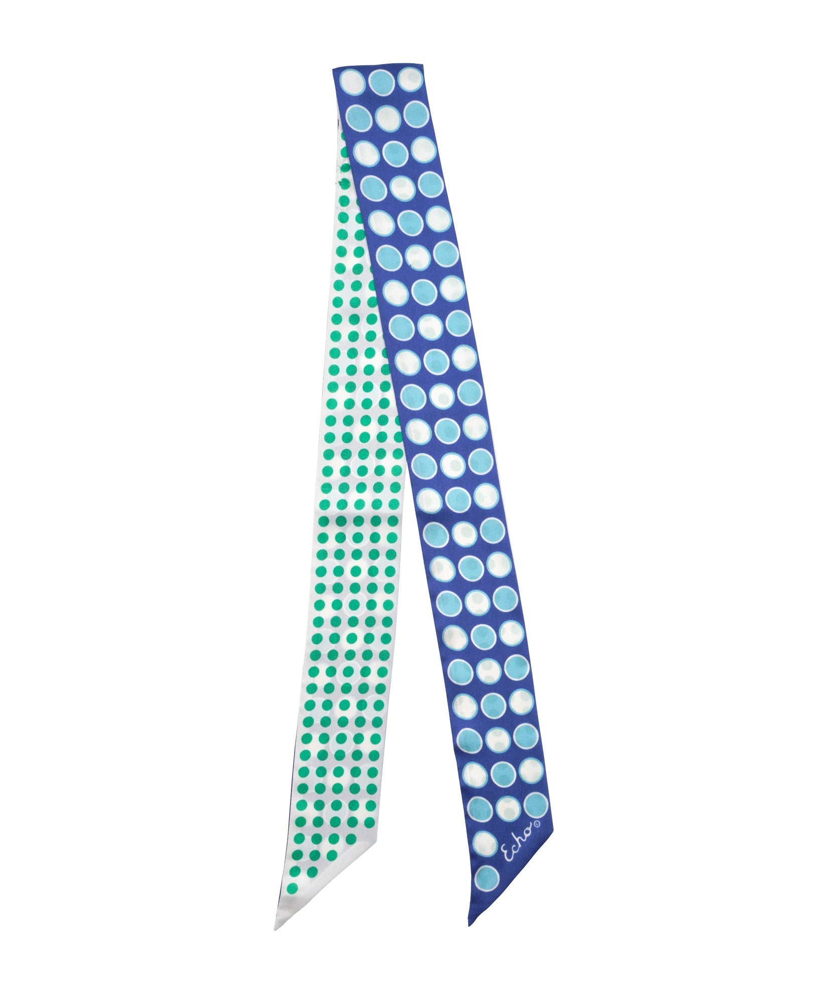 Spot And Dot Silk Ribbon ScarfPosh Boutique