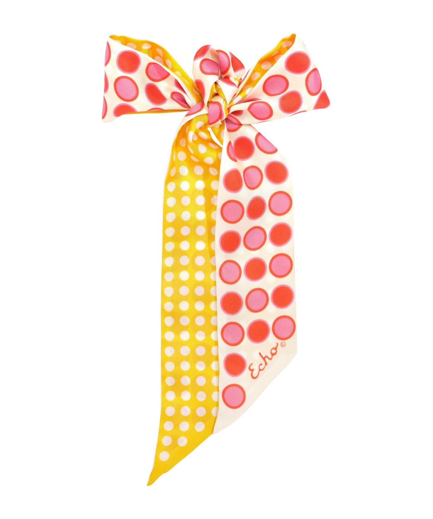 Spot And Dot Silk Ribbon ScarfPosh Boutique