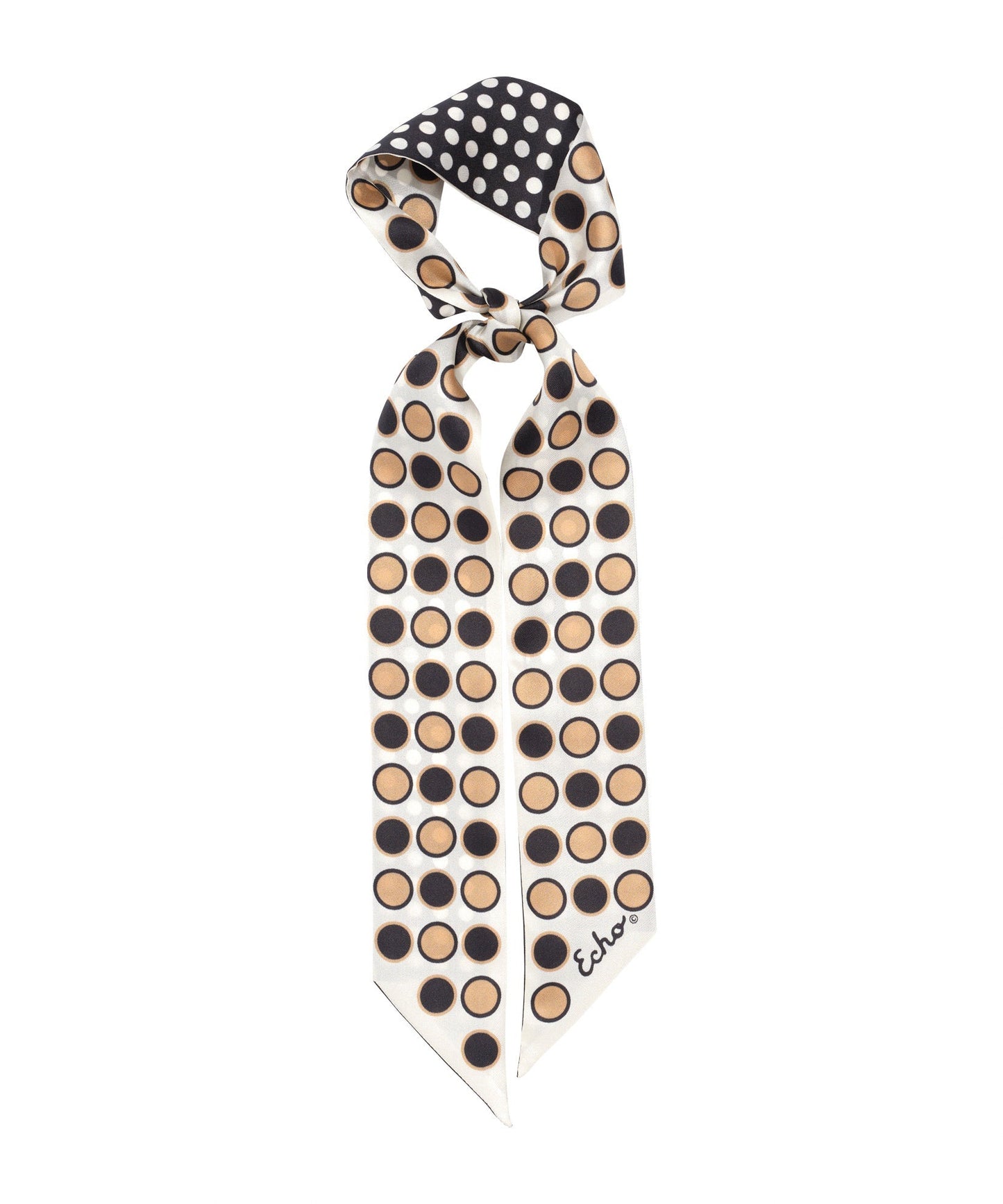 Spot And Dot Silk Ribbon ScarfPosh Boutique