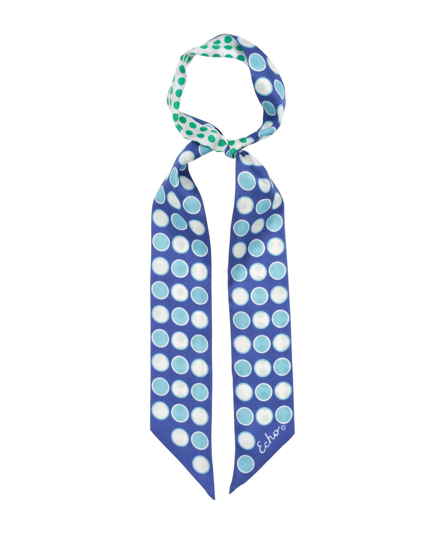 Spot And Dot Silk Ribbon ScarfPosh Boutique