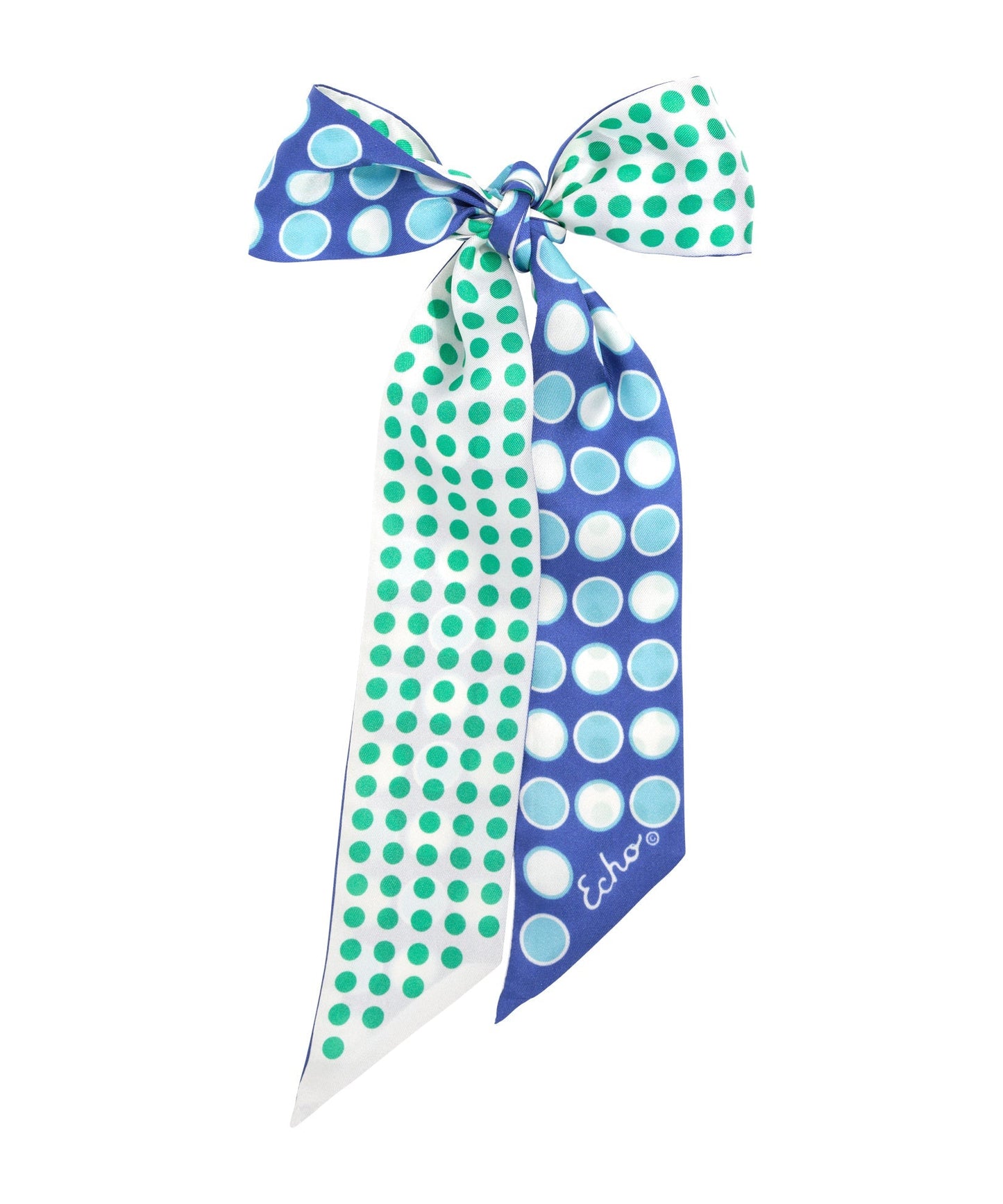 Spot And Dot Silk Ribbon ScarfPosh Boutique