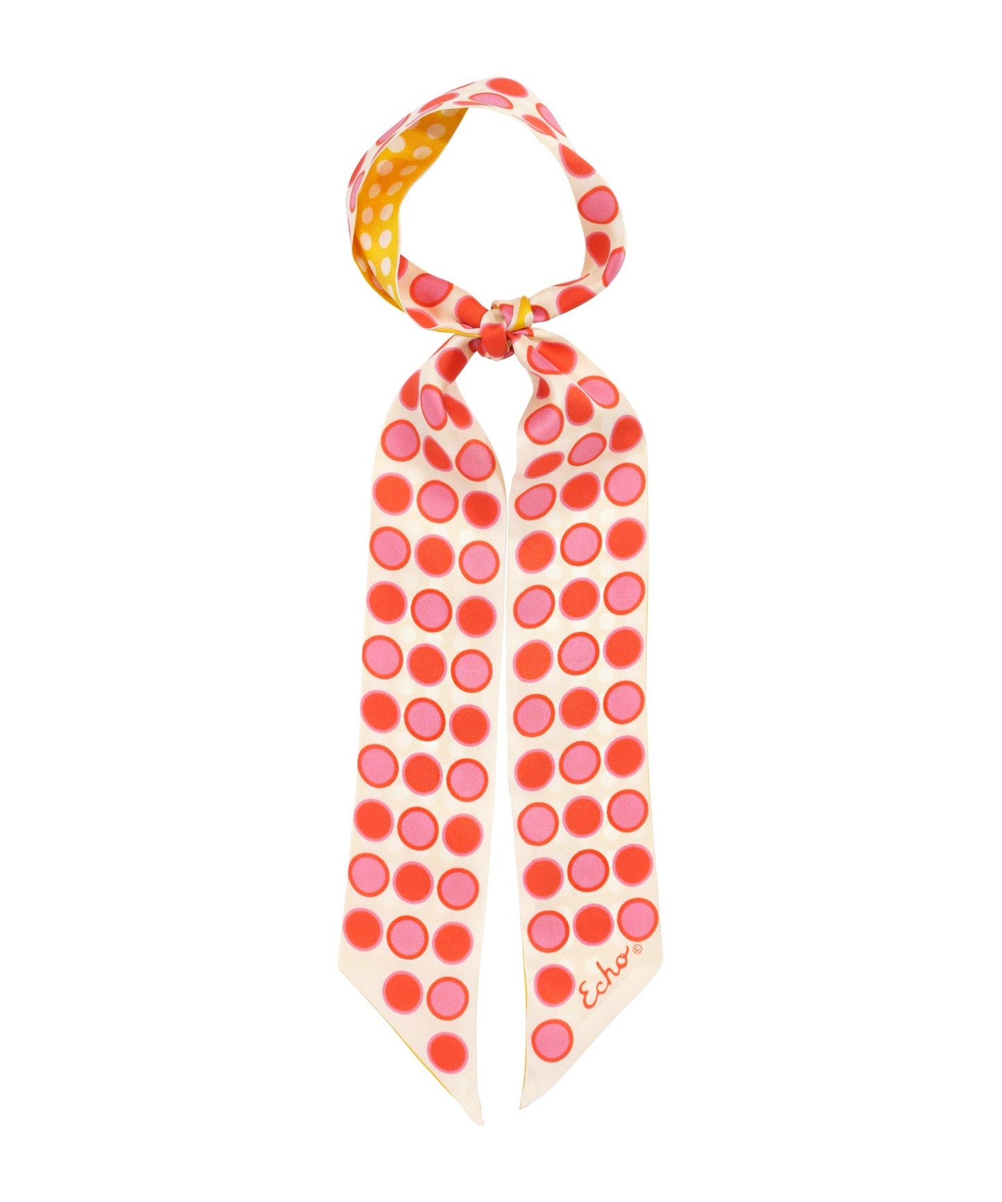 Spot And Dot Silk Ribbon ScarfPosh Boutique