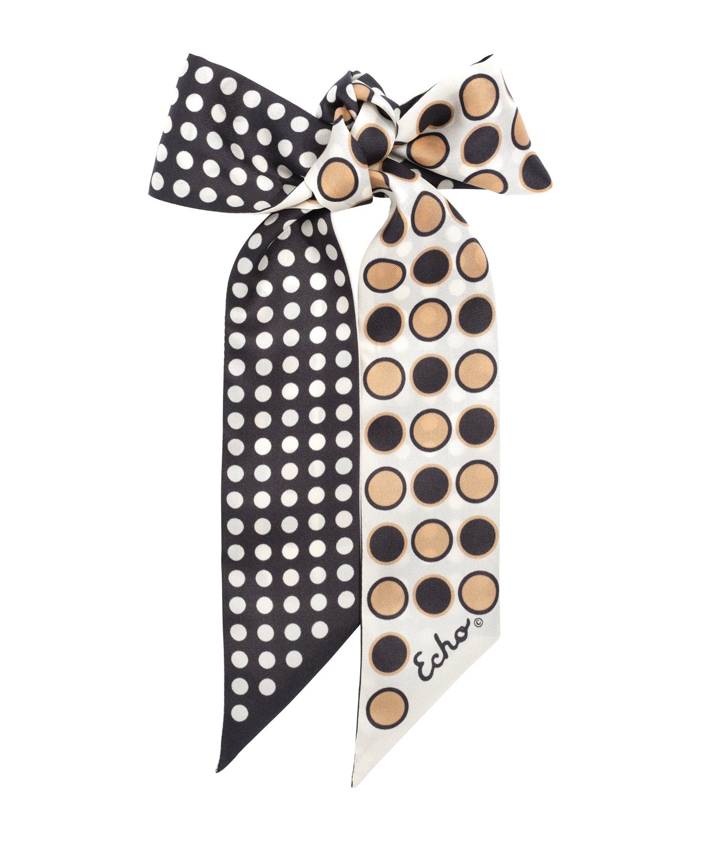 Spot And Dot Silk Ribbon ScarfPosh Boutique