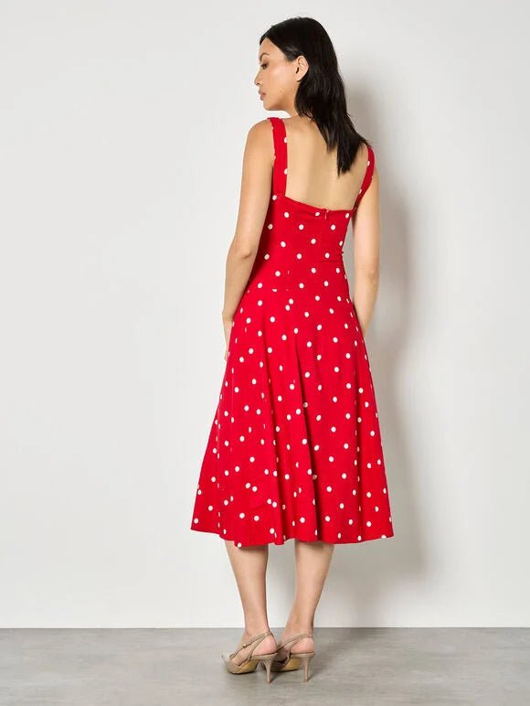 Square Neck Polkadot DressDressesPosh Boutique