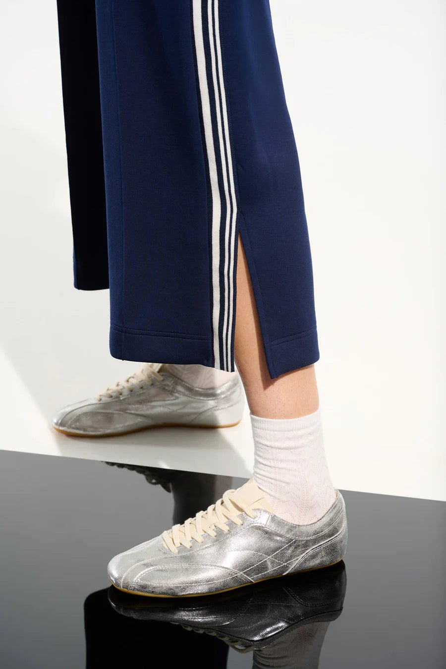 Striped Culotte PantPantsPosh Boutique