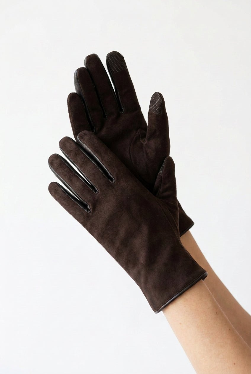 Suede and Leather GloveGloves & MittensPosh Boutique