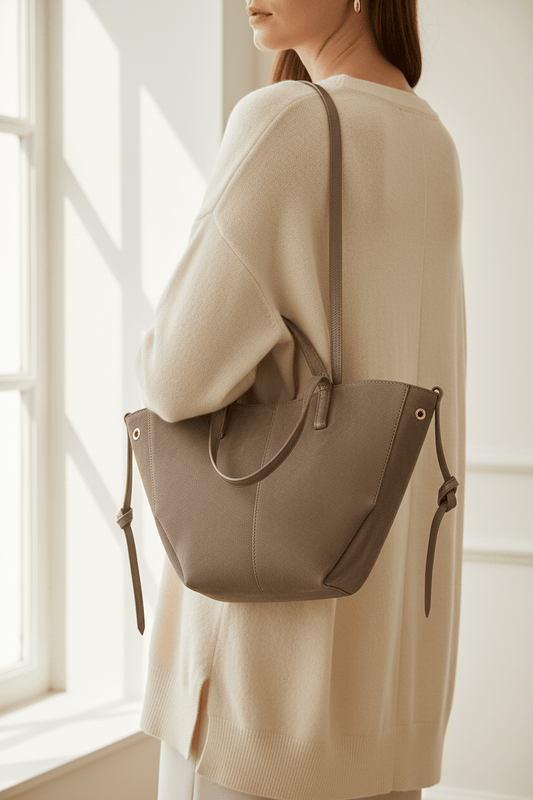 Suede Tote BagPosh Boutique
