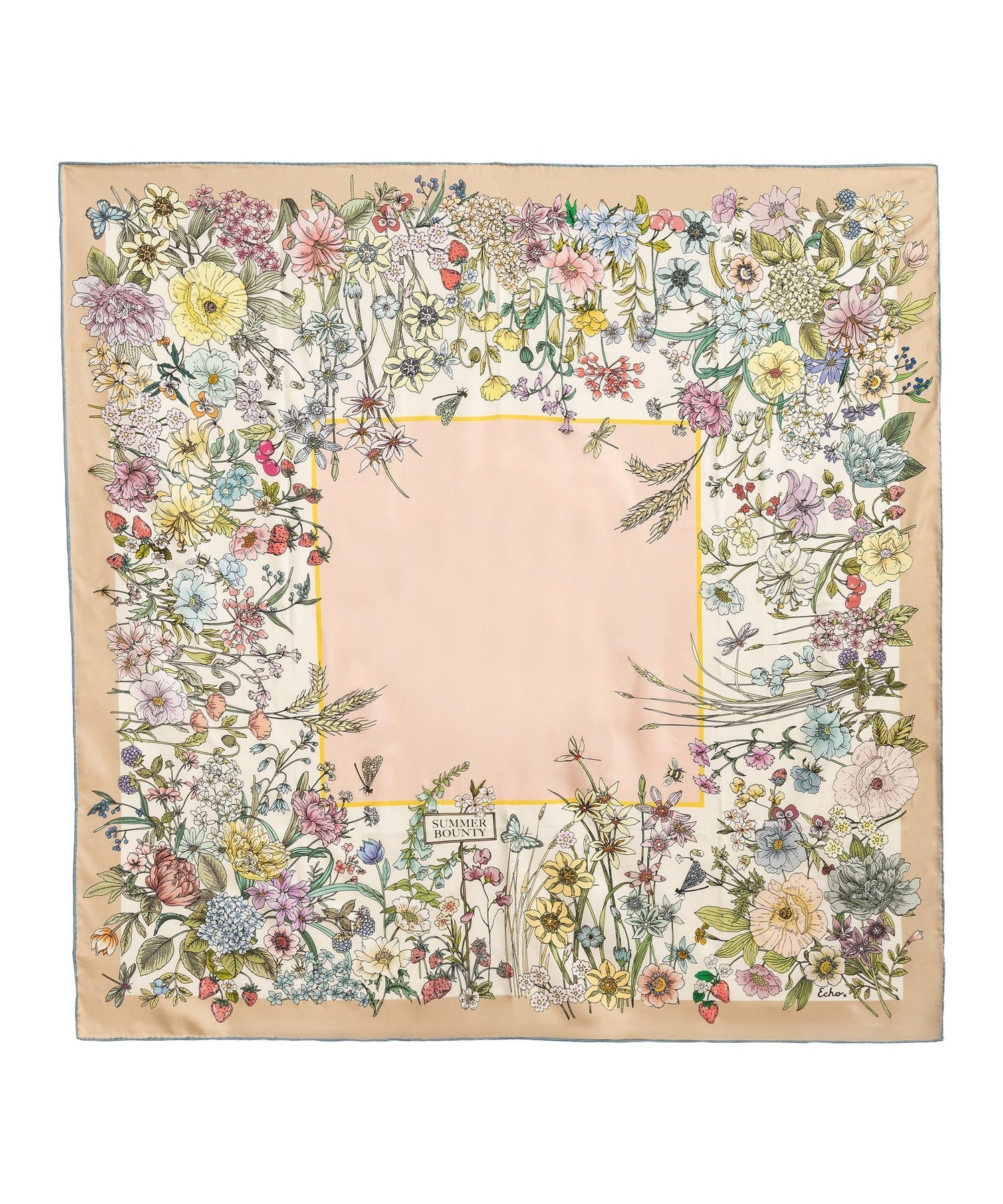 Summer Bounty Silk Square ScarfPosh Boutique