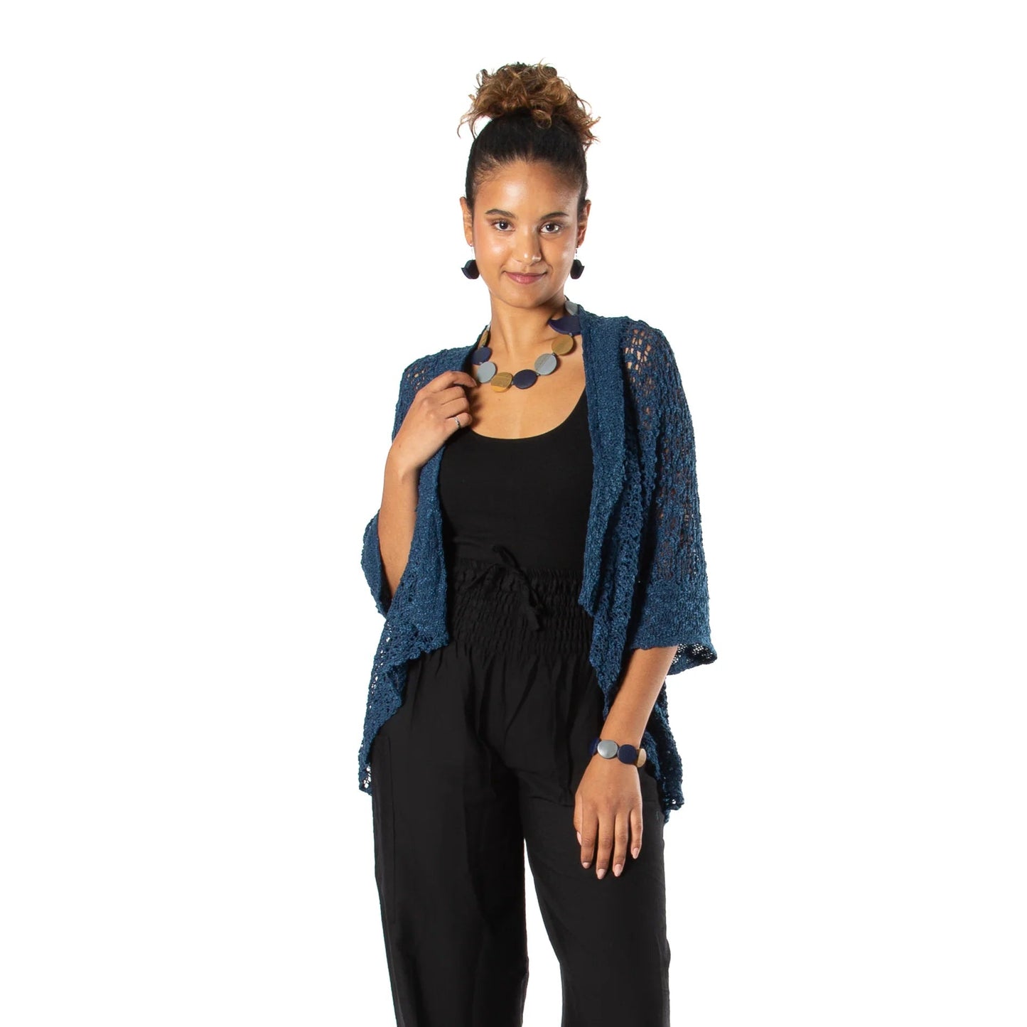 Suzie Blue Navy Knit CardiganJacketsPosh Boutique