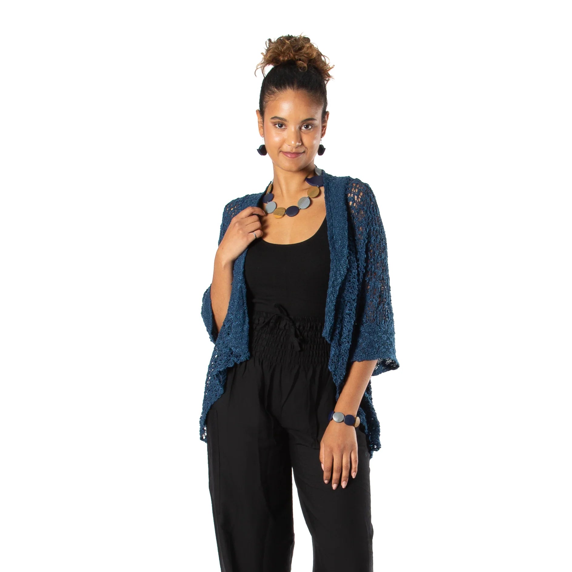 Suzie Blue Navy Knit CardiganJacketsPosh Boutique