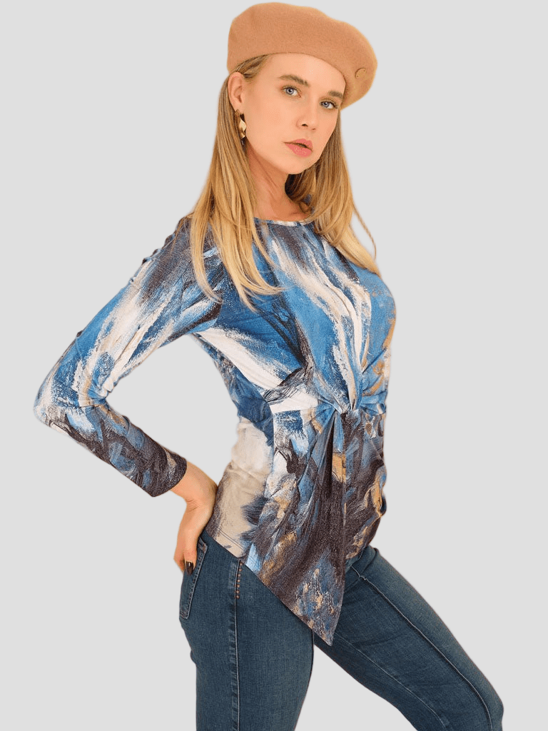 "The Storm" Tie ShirtTopsPosh Boutique