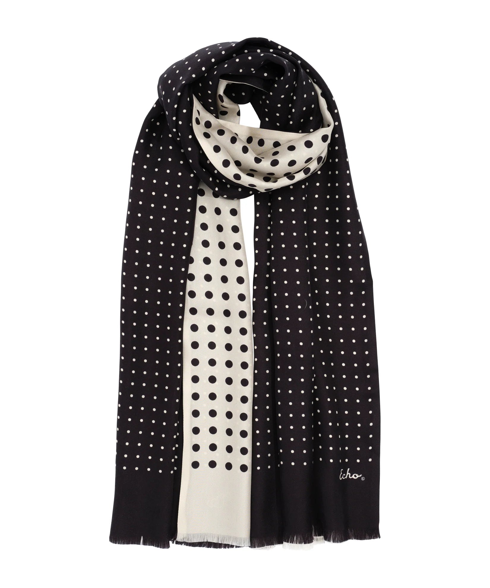 Thin Silk Dot ScarfScarvesPosh Boutique