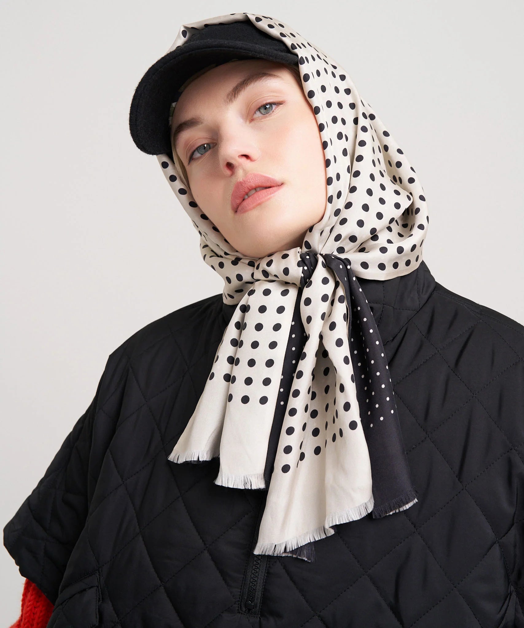 Thin Silk Dot ScarfScarvesPosh Boutique