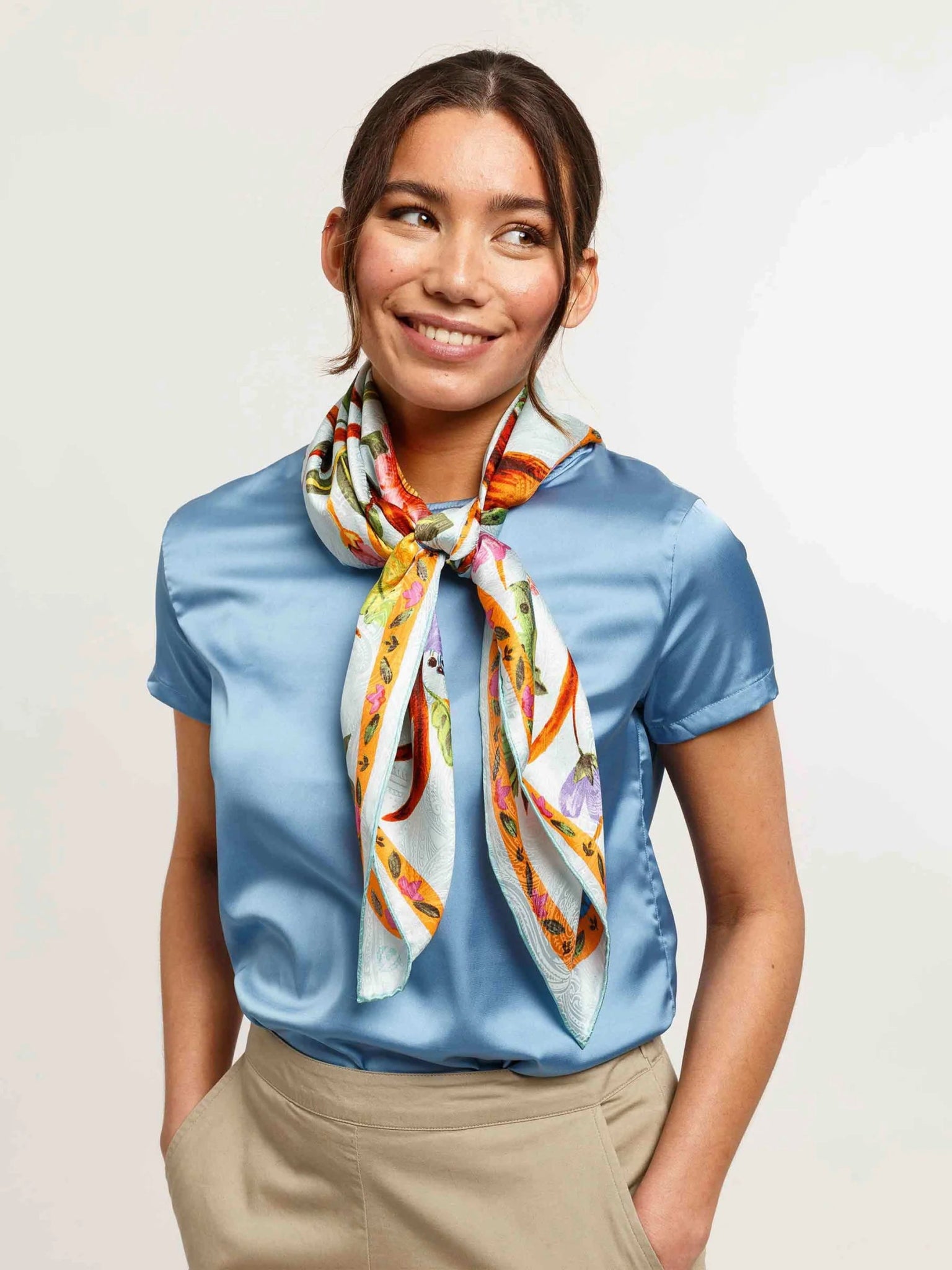 "Tree of Life" Silk Square ScarfScarvesPosh Boutique