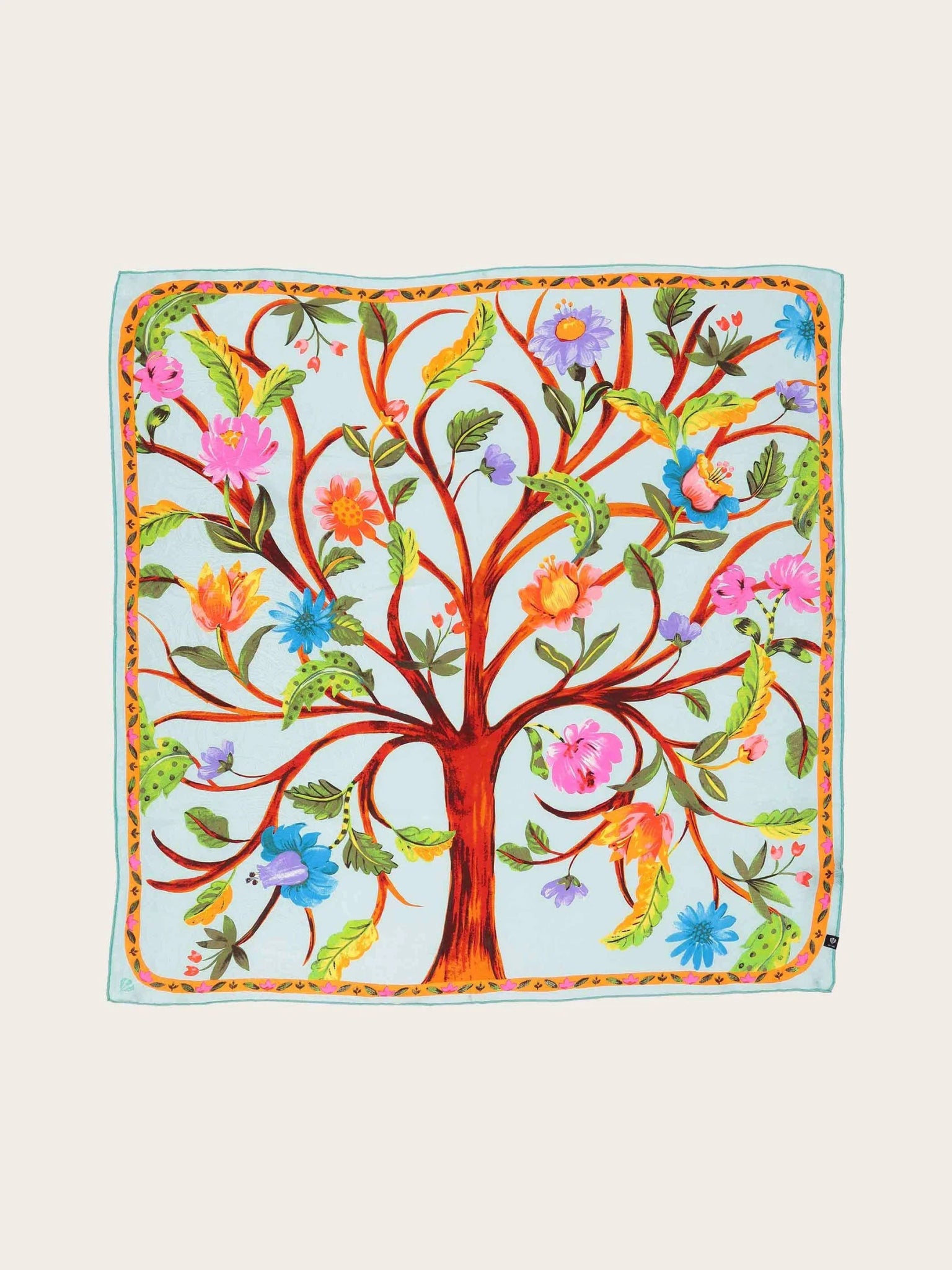 "Tree of Life" Silk Square ScarfScarvesPosh Boutique