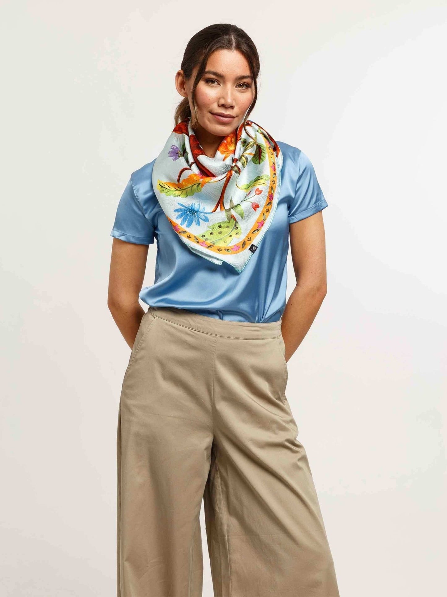 "Tree of Life" Silk Square ScarfScarvesPosh Boutique