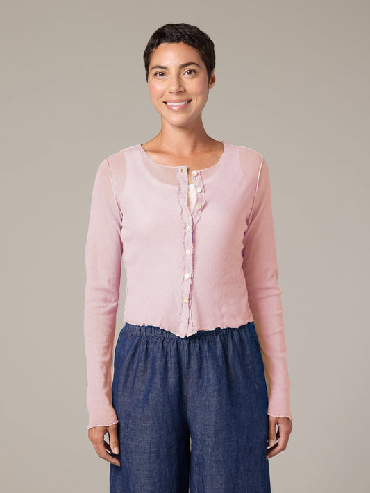 Tulle Crop CardiganSweatersPosh Boutique