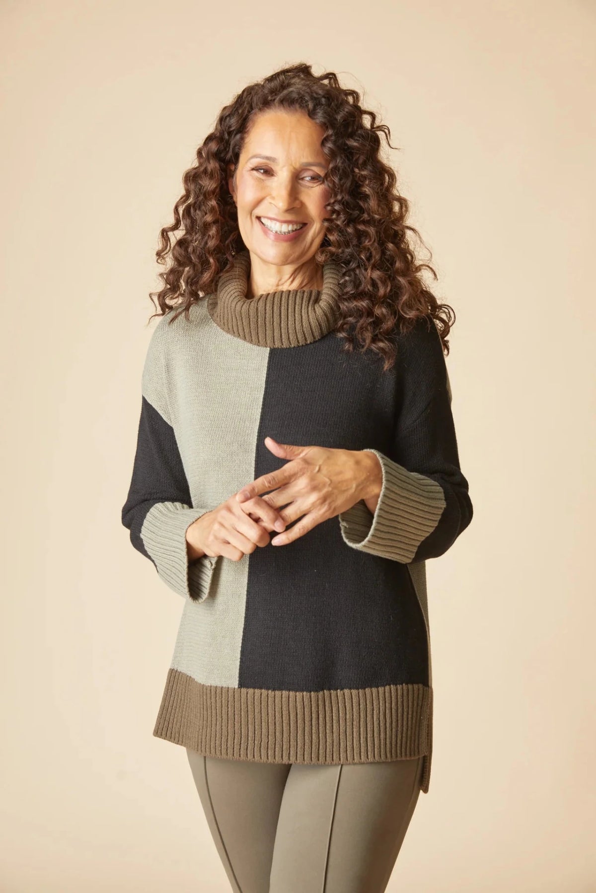 Tunic Block SweaterSweatersPosh Boutique