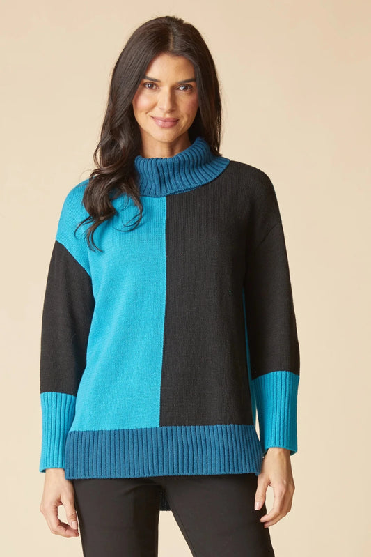 Tunic Block SweaterSweatersPosh Boutique