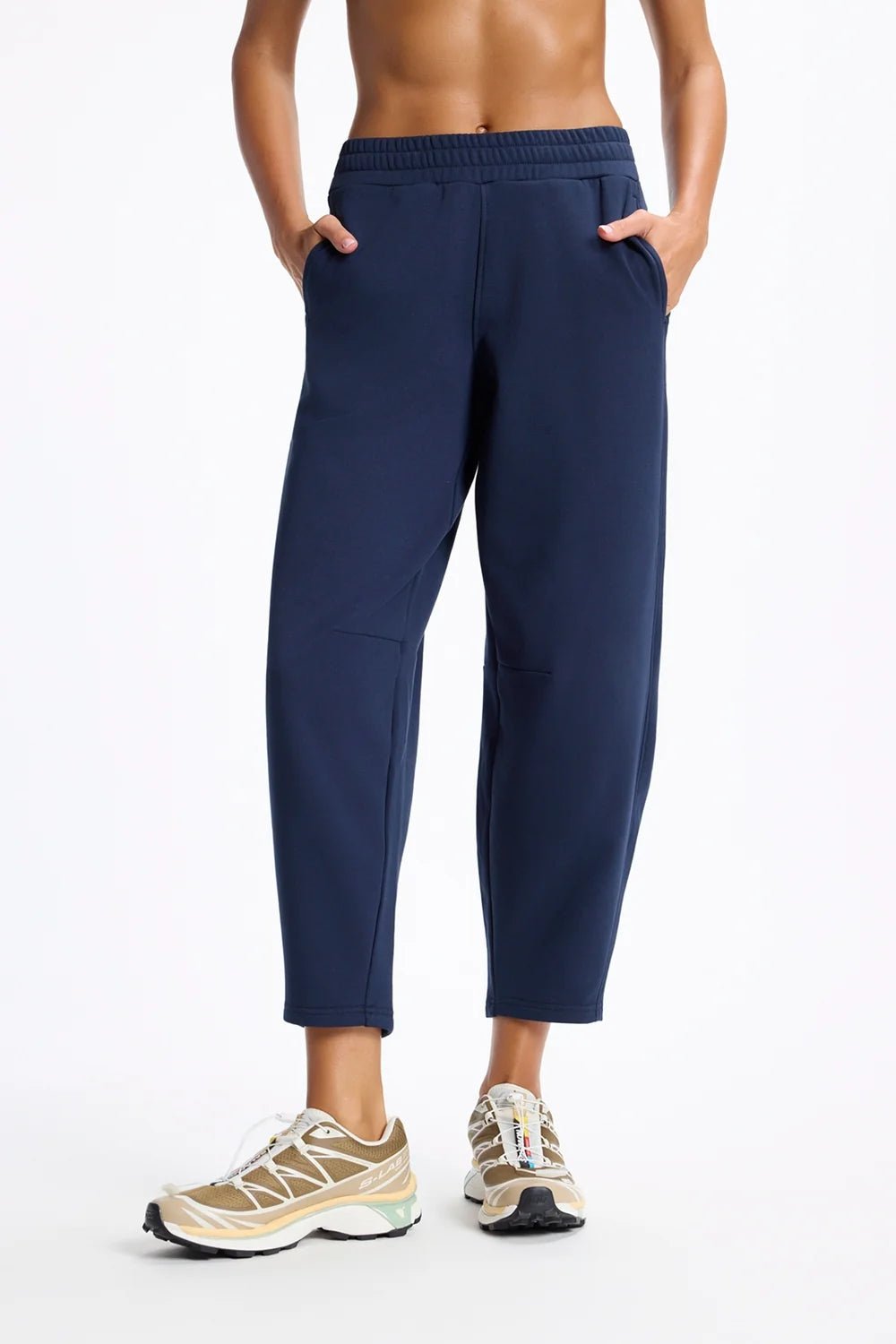 Ultra Soft Fleece Barrel Leg PantBottomsPosh Boutique