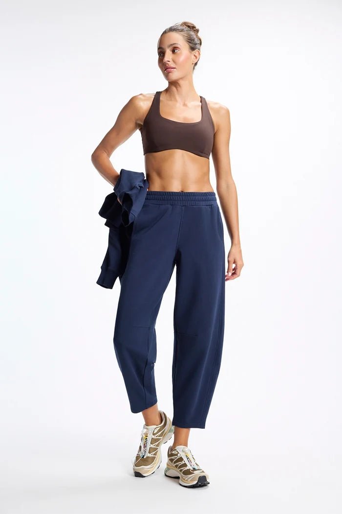 Ultra Soft Fleece Barrel Leg PantBottomsPosh Boutique
