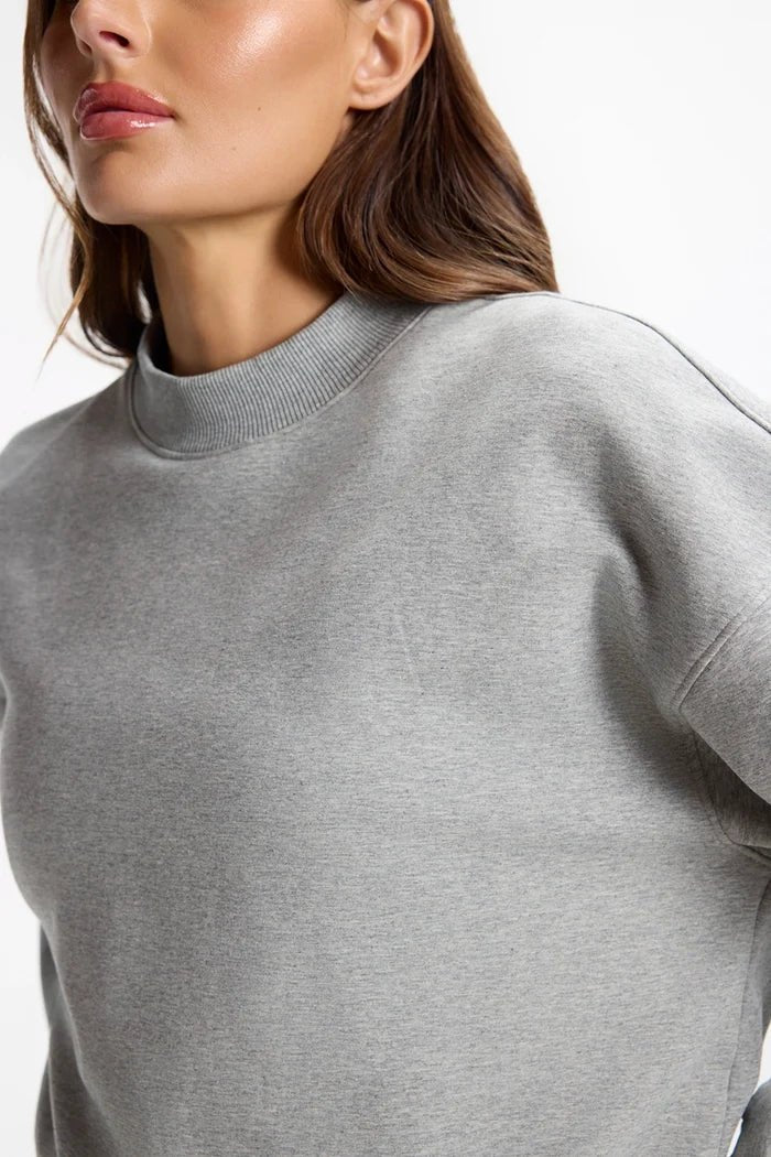 Ultrasoft Fleece Mock Neck Cropped SweatshirtSweatersPosh Boutique