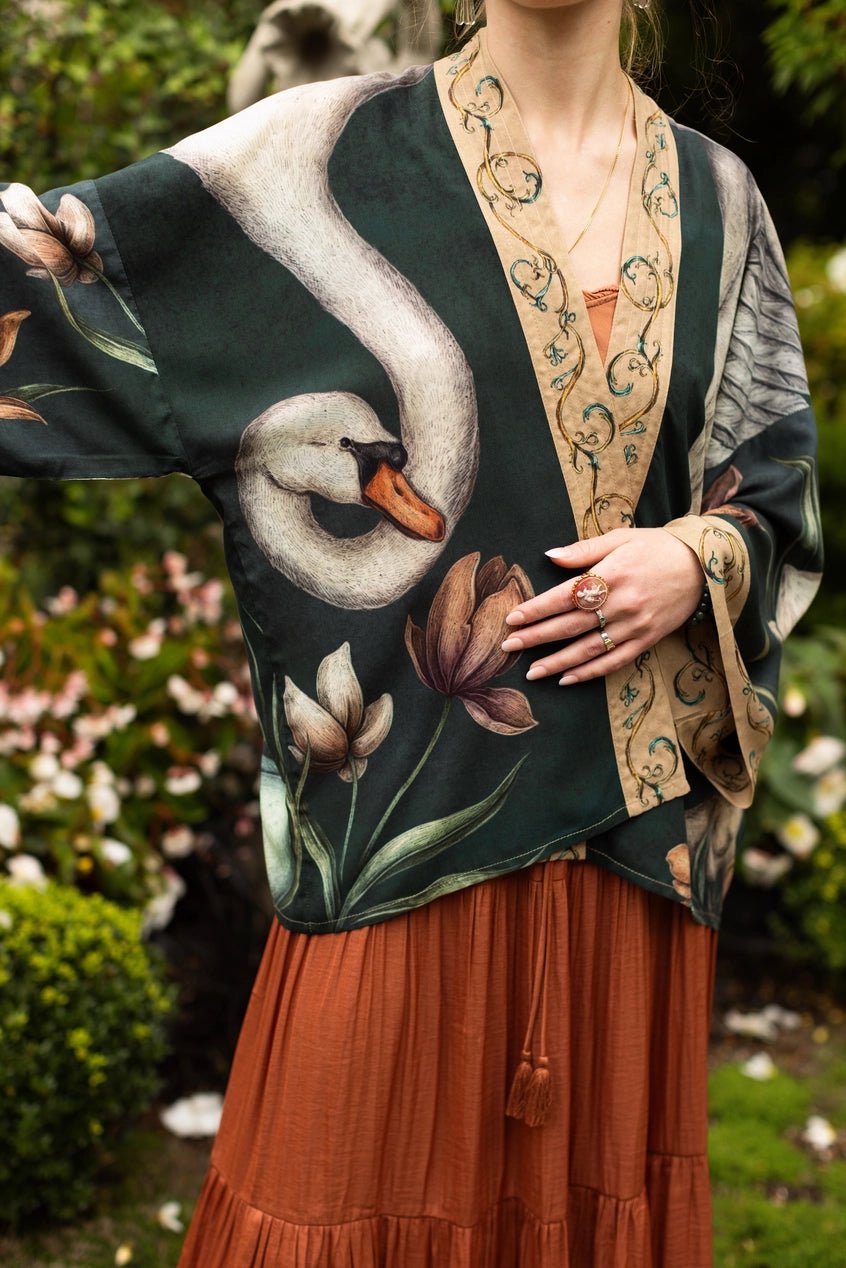 Under My Wing Cropped KimonoPosh Boutique