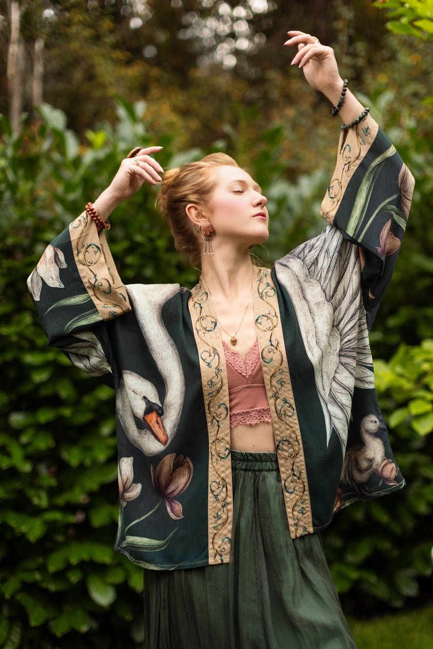Under My Wing Cropped KimonoPosh Boutique