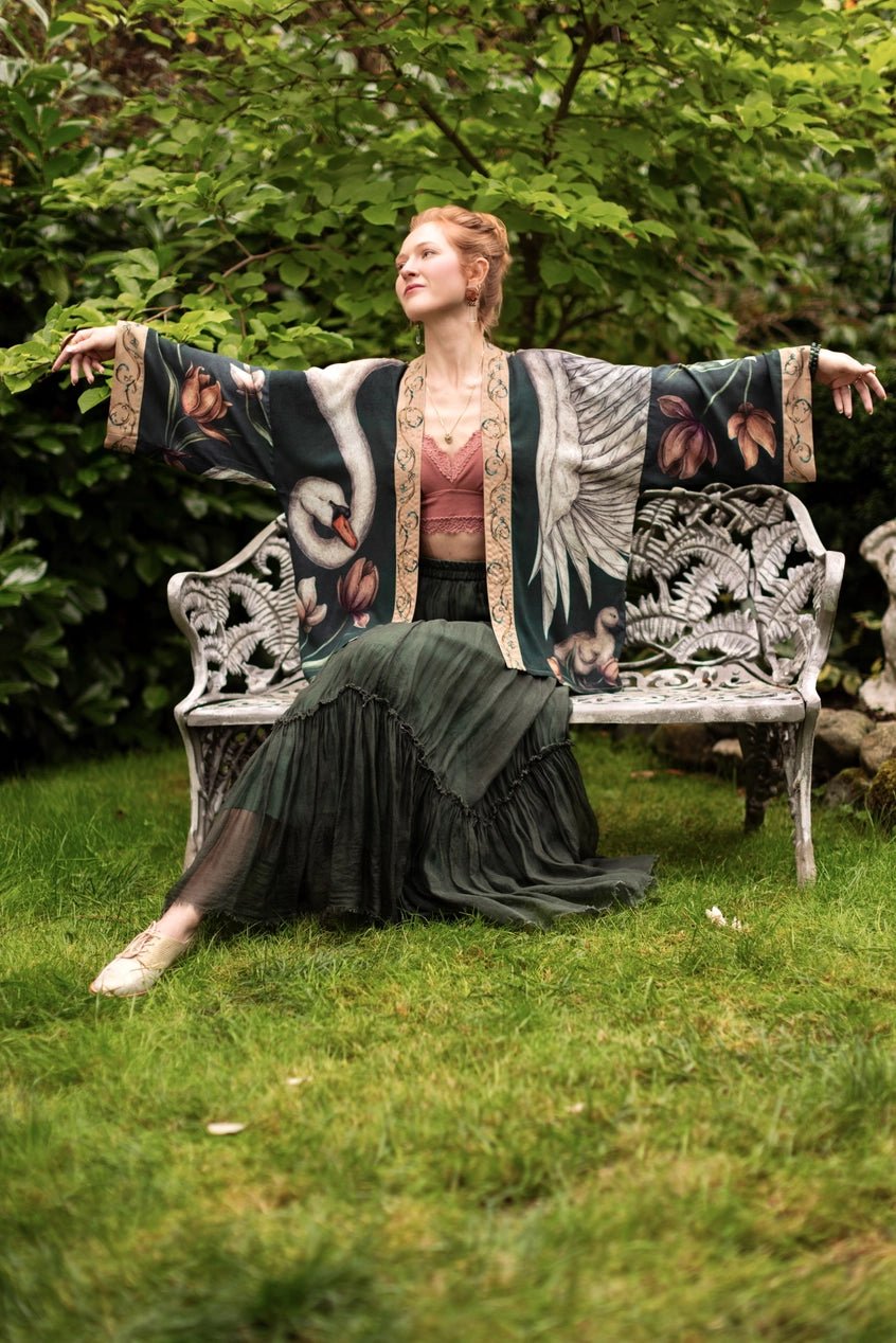 Under My Wing Cropped KimonoPosh Boutique