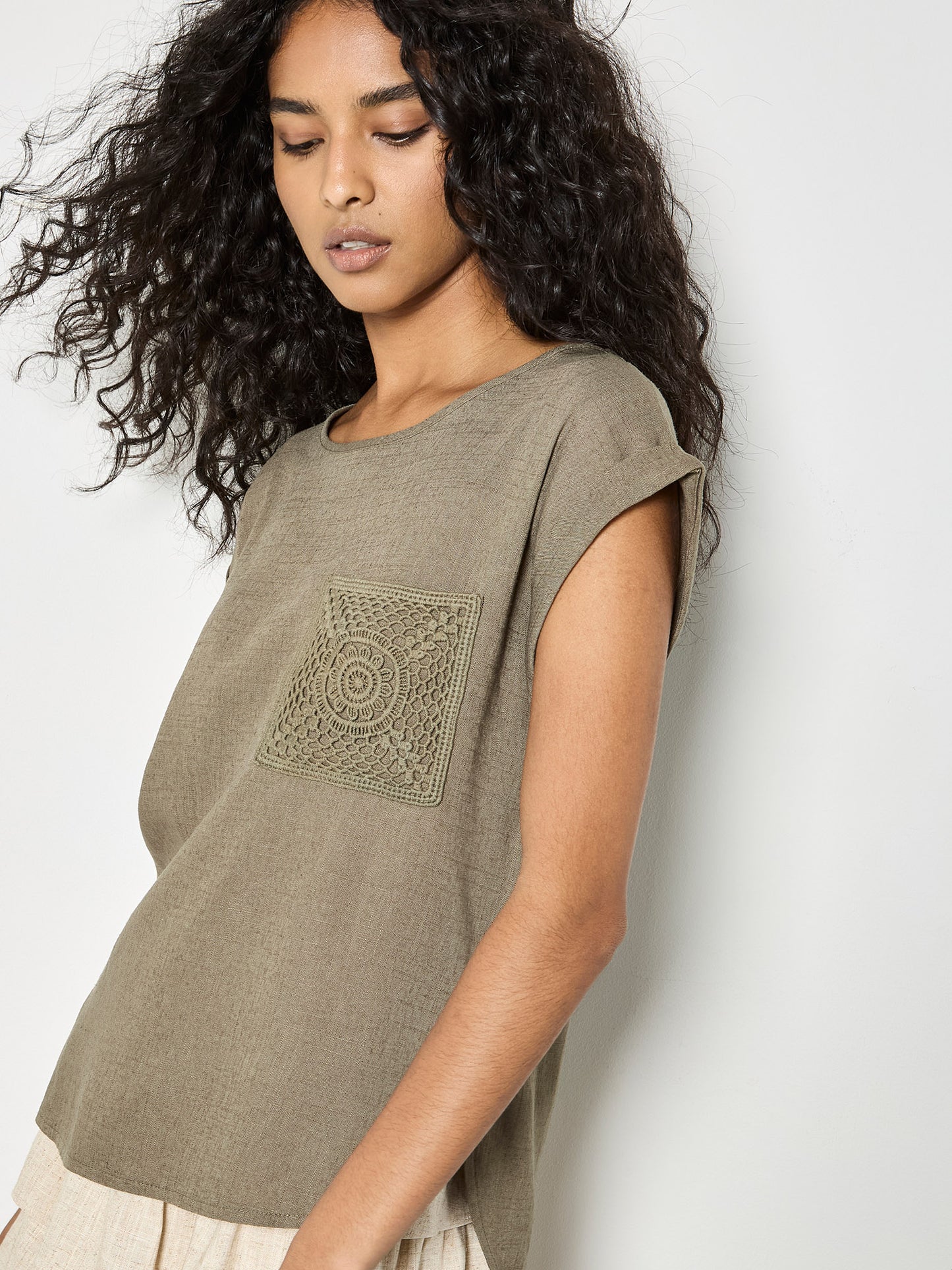 Crochet Pocket Tee