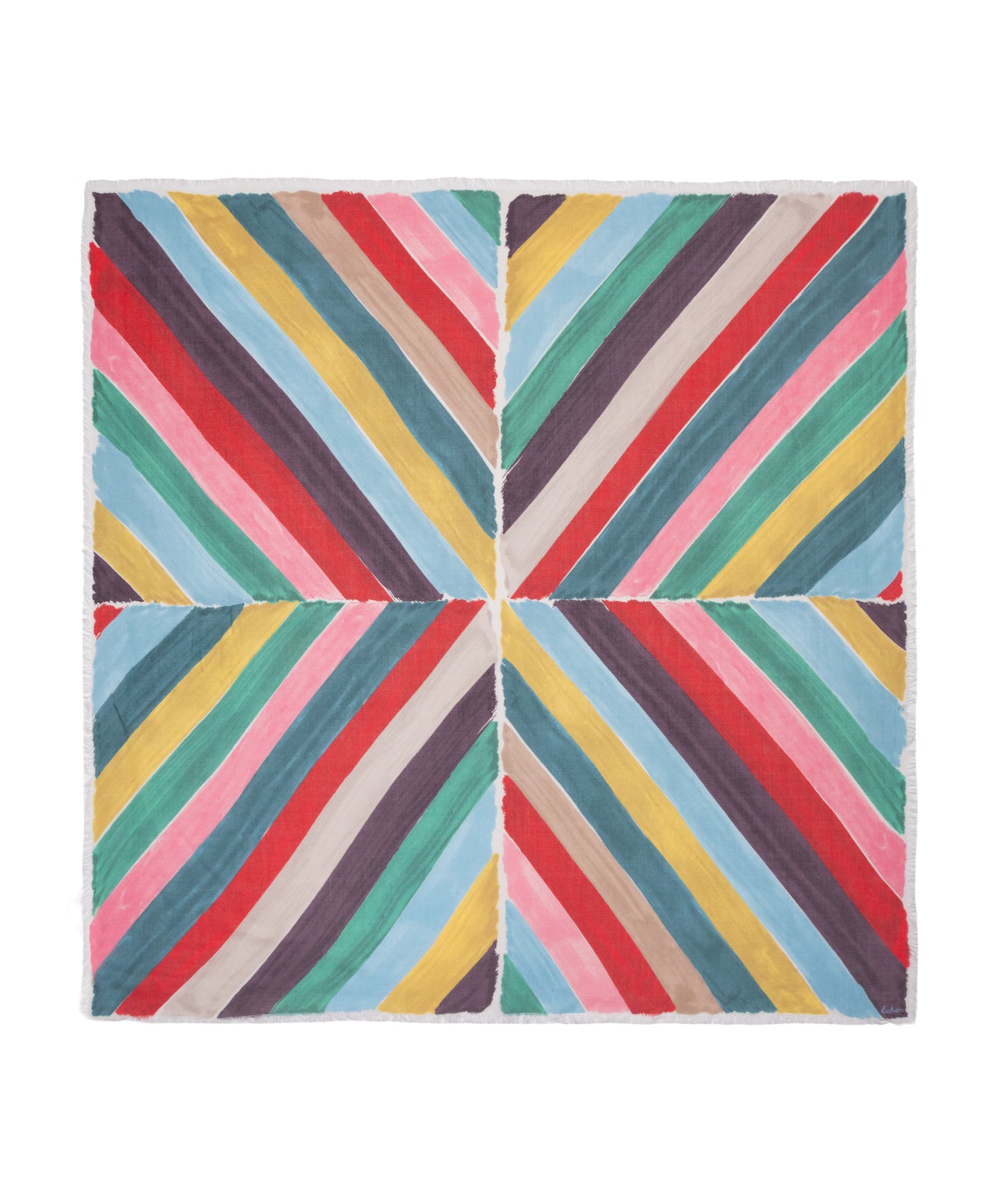 Painted Chevron Square Scarf