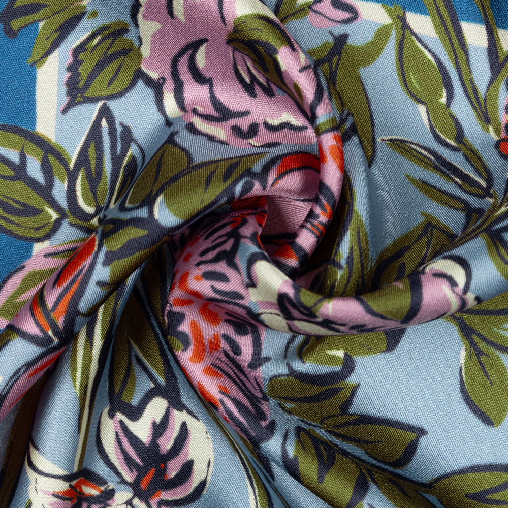 Cottage Bouquet Silk  Bandana