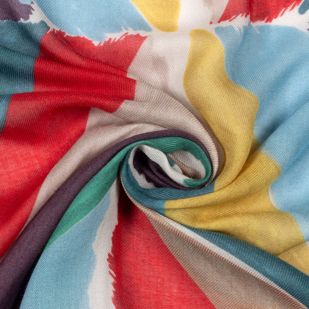 Painted Chevron Square Scarf
