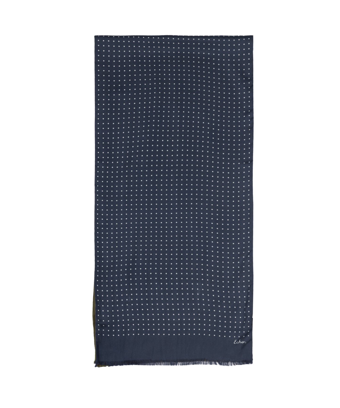 Tubular Silk Dot Scarf