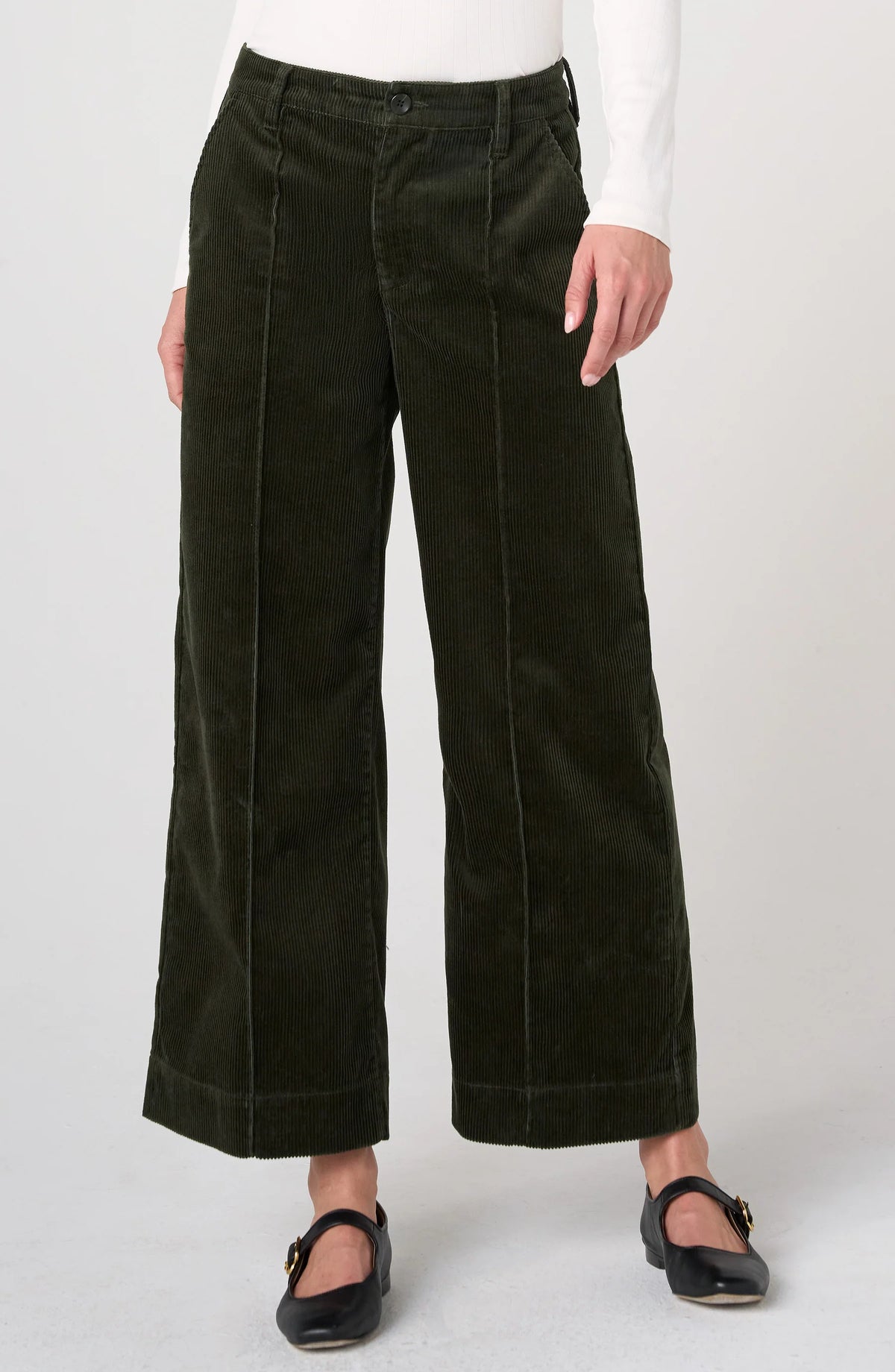 Wide Leg Crop Corduroy