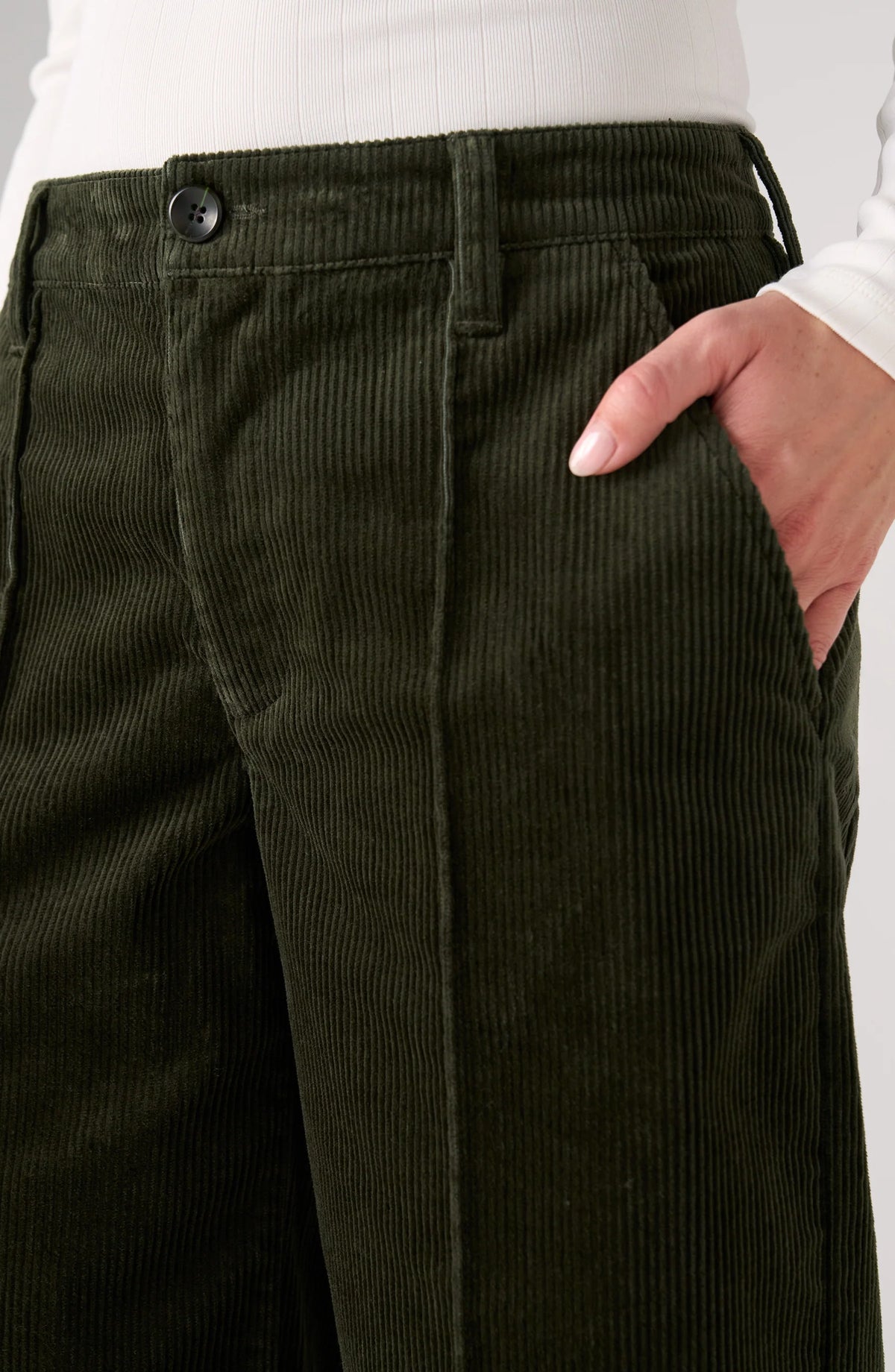 Wide Leg Crop Corduroy