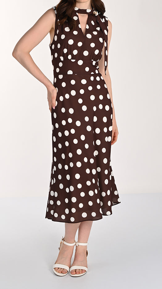 Polka Dot A-Line Dress