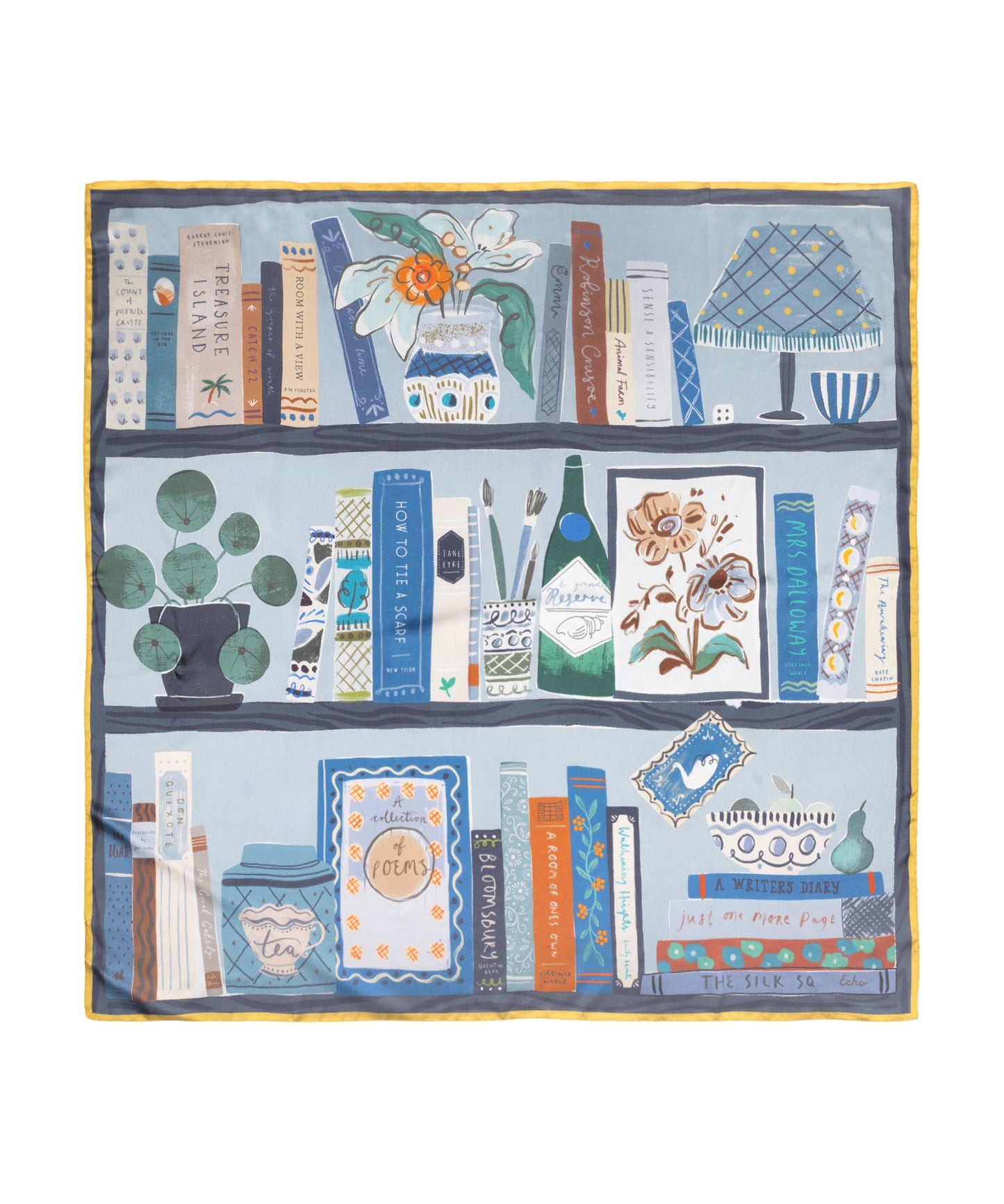 Bookworm Silk Scarf