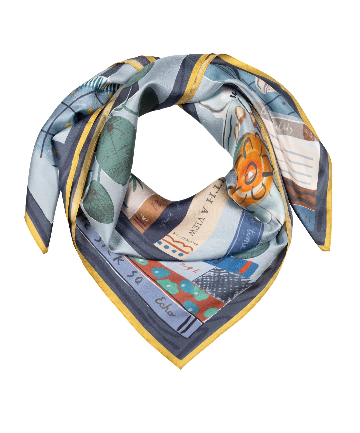 Bookworm Silk Scarf