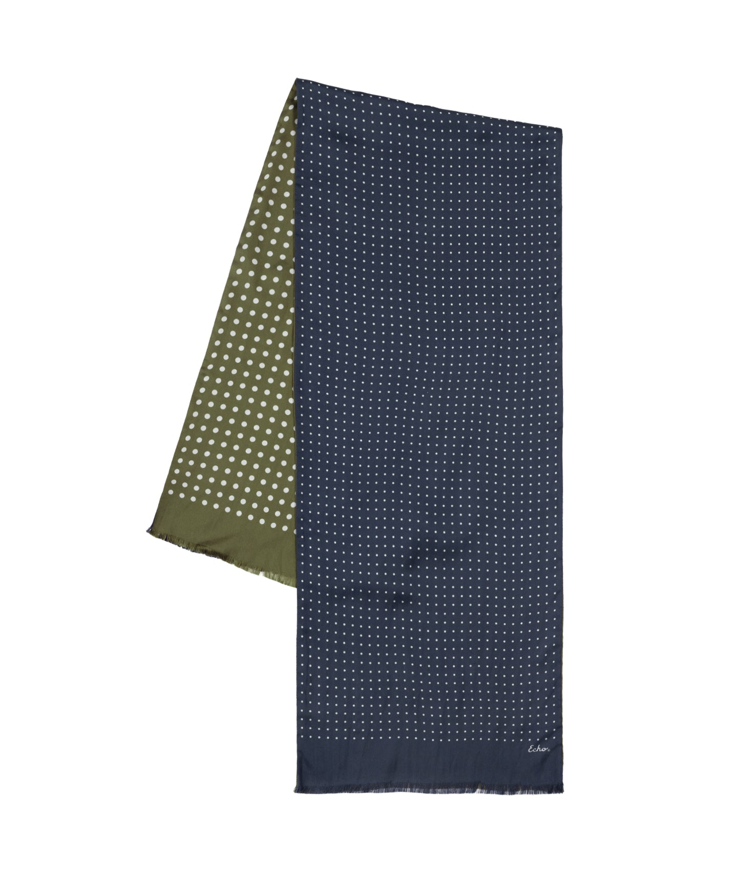 Tubular Silk Dot Scarf