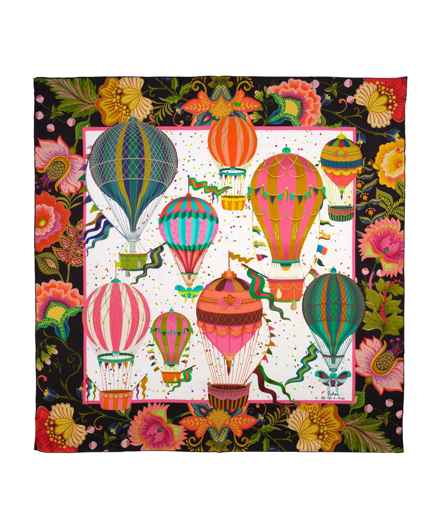 Up Up And Away Silk ScarfPosh Boutique
