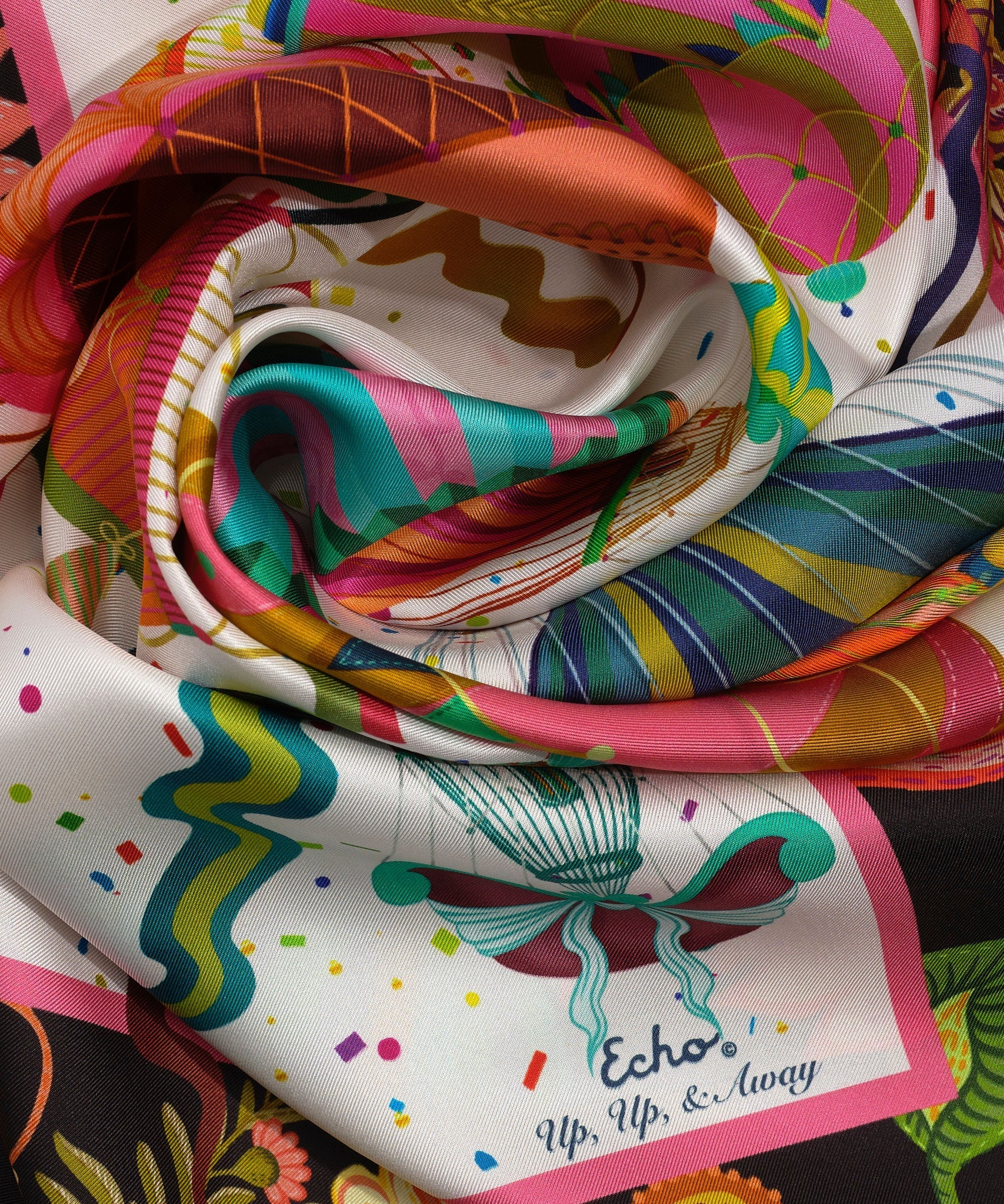 Up Up And Away Silk ScarfPosh Boutique