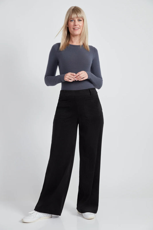 UP! Wide Leg Pant With PocketPantsPosh Boutique