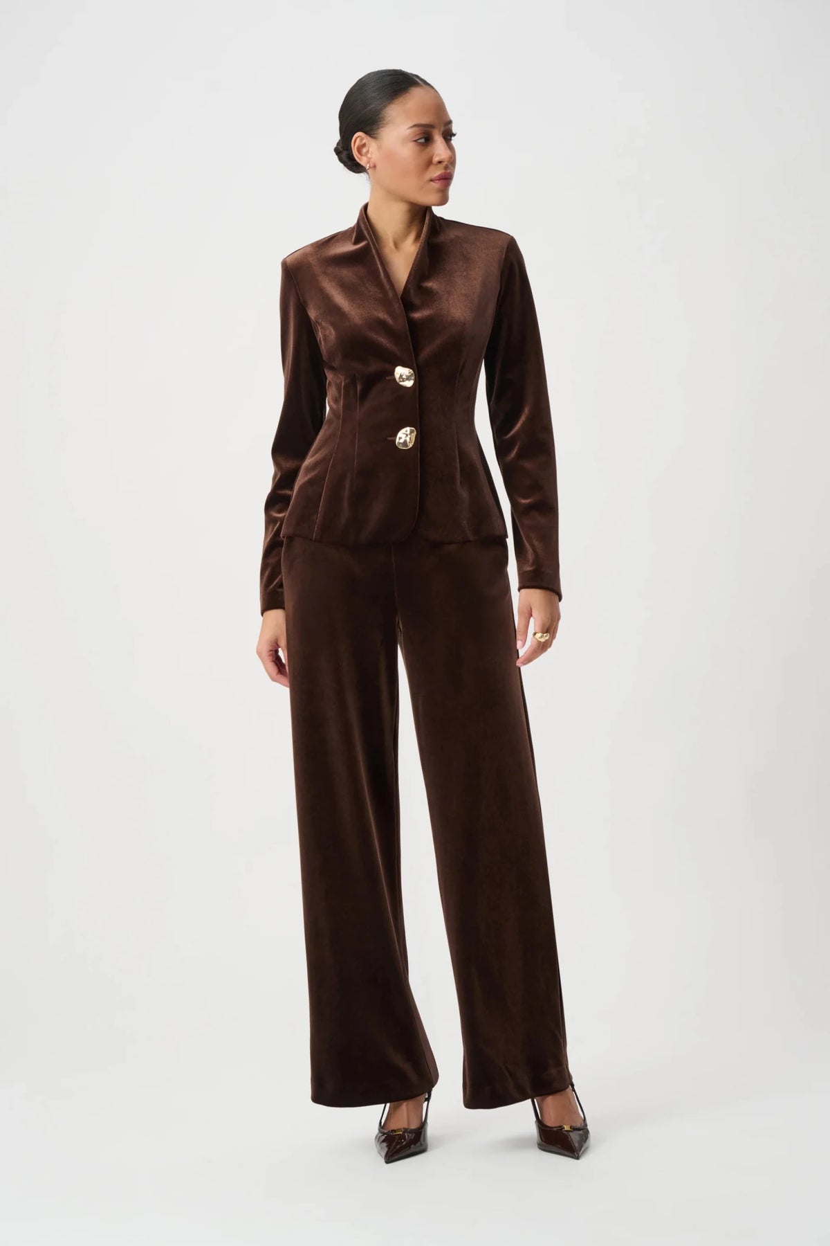 Velvet Fitted BlazerPosh Boutique